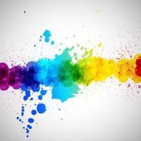 Holi vector background, abstract colorful splash paint blots. Bright spots and blobs for holiday design poster, card, banner, etc. photo
