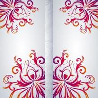 Abstract vector background with floral item. photo