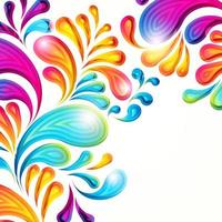 Abstract vector colorful arc-drop background. Color graphic elements. Modern design illustration. photo