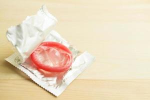 Condoms for men to prevent AIDS. photo