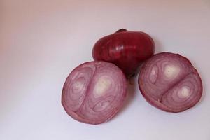 healthy and spicy red onion stock photo