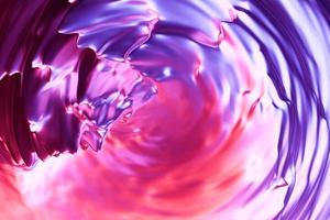 3D illustration of a abstract purple  background with scintillating circles and gloss. illustration beautiful. Abstract background with twirl effect photo