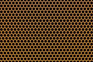 Ilustración 3d de un panal monocromático de panal amarillo para miel. patrón de formas hexagonales geométricas simples, fondo de mosaico. concepto de panal de abeja, colmena foto