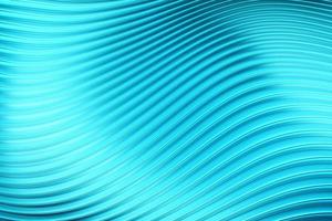 Geometric stripes similar to waves. Abstract   blue glowing crossing lines pattern. 3d illustration photo