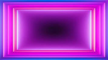 3d render of flash neon and light glowing on dark scene. Speed light moving lines. photo