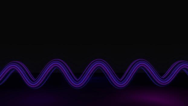 Render 3D de neón flash y luz que brilla intensamente en la escena oscura. líneas de movimiento de luz de velocidad. alto desenfoque de movimiento rápido. tecnología internet de la futura red. ciencia ficción de viajes interestelares en el hiperespacio. foto