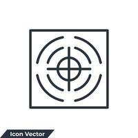 precision icon logo vector illustration. target symbol template for graphic and web design collection