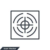 precision icon logo vector illustration. target symbol template for graphic and web design collection