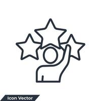 Motivate icon logo vector illustration. motivation symbol template for graphic and web design collection