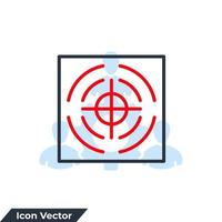 precision icon logo vector illustration. target symbol template for graphic and web design collection