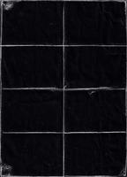 Folded paper with grungy texture in black background. can be used to replicate the aged and worn look for your creative design. old paper for photo texture overlay in retro style
