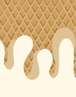 Illustration - ice cream bread pattern background photo