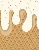 Illustration - ice cream bread pattern background photo