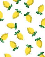 illustration - yellow lemon with white background photo