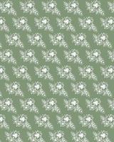 Doodle flower and leaves vector pattern background photo