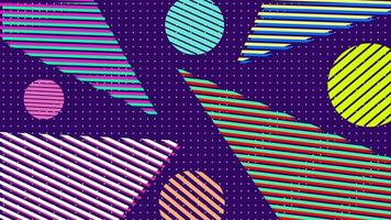 Abstract Geometric Pattern Retro Pop Art Memphis Style 80s Background photo