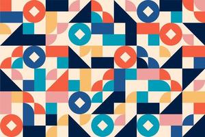 Abstract vintage geometric shape mosaic background collection 2 photo