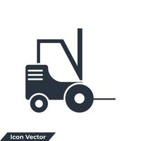 forklift icon logo vector illustration. forklift symbol template for graphic and web design collection