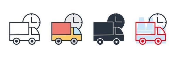 fast shipping icon logo vector illustration. Delivery Truck symbol template for graphic and web design collection