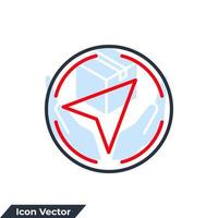 navigation icon logo vector illustration. Compass symbol template for graphic and web design collection