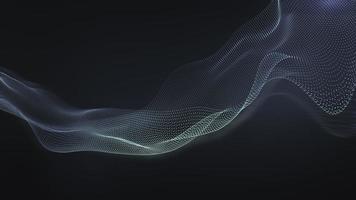 Abstract tech black background, born particles ware form. corporate, connection network concept. photo
