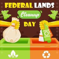 día de limpieza de tierras federales, removedor de basura