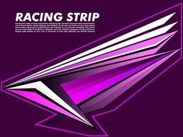 Racing Stripes Vector Art Purple