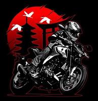 motorbike rider vector