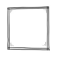 Hand drawn set of photo frame vector