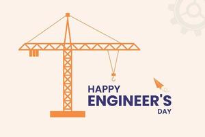 Engineers day celebration design vector