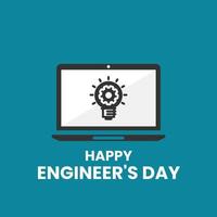 Engineers day celebration design vector