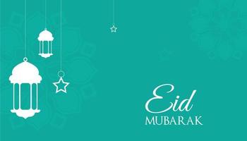 Eid mubarak islamic festival design vector