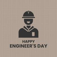 diseño de celebración del día de los ingenieros vector