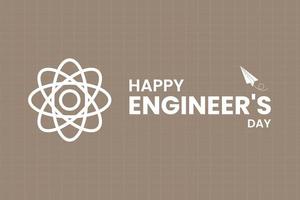 Engineers day celebration design vector