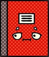 comic book style cartoon notebook vector
