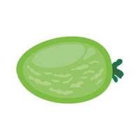 pepino aislado sobre un fondo blanco. ilustración en formato vectorial vector