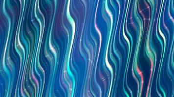 Abstract blue background with multicolored wavy lines video