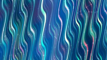 Abstract blue background with multicolored wavy lines video