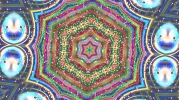 Abstract textural multicolored background kaleidoscope video
