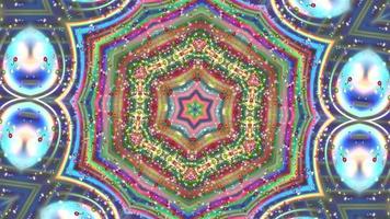 Abstract textural multicolored background kaleidoscope video