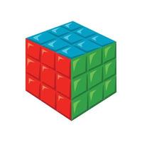 cubo de rubik es un juego ilustraciones vectoriales vector