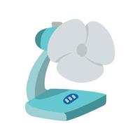 Illustration of a soft blue fan vector design