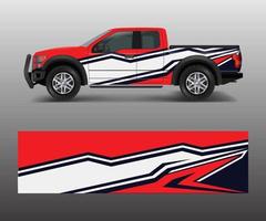 Truck And Vehicle car racing graphic for wrap and vinyl sticker vector