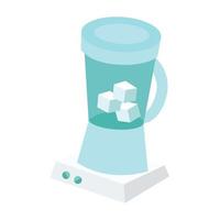 A blender, which is usually used to grind ingredients into a smooth liquid, such as soups or smoothies, etc. vector