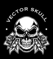 Vector skull logo icon design illustration