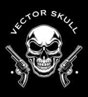 Vector skull logo icon design illustration