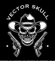 Skull head vector logo icon design