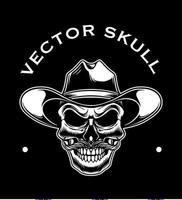 Vector skull logo icon design illustration