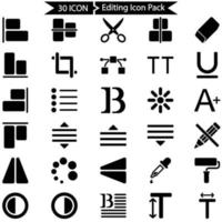 Editing Icon Pack vector