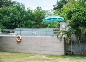 Swimming pool side photo